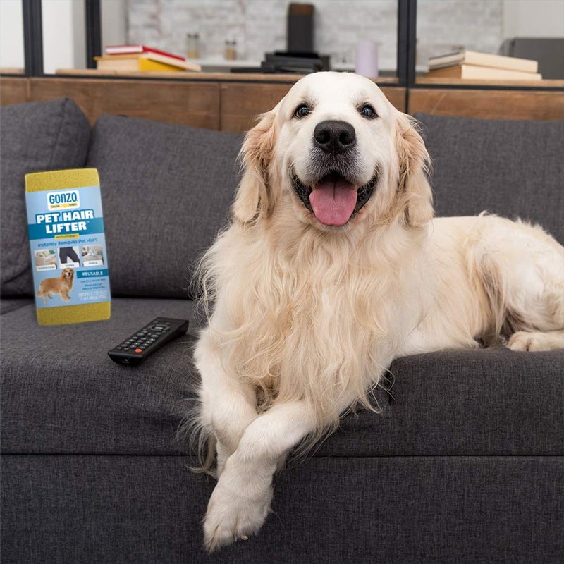 Gonzo Natural Magic Gonzo Pet Hair Remover - 2 Pack - Lift and Remove Dog, Cat and Other Pet Hair from Furniture, Carpet, Bedding and Clothing - Image 5